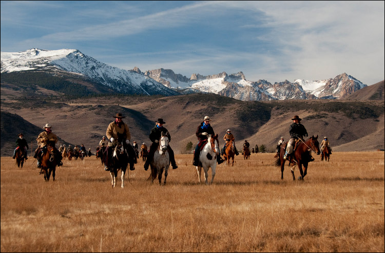 Ranchers on horses